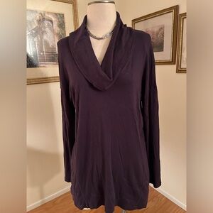 Splendid Almost new purple cowl neck top size L. C:5038-5/20/26